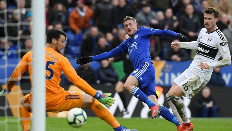 Jame Vardy struck his 100th Leicester goal