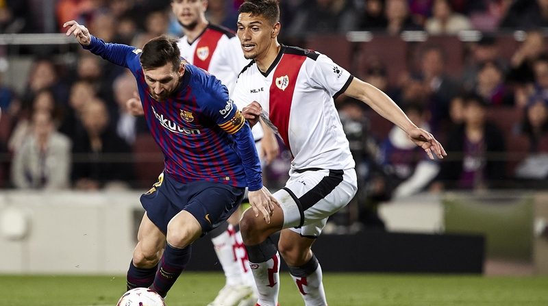 Lionel Messi fired home a penalty for Barca