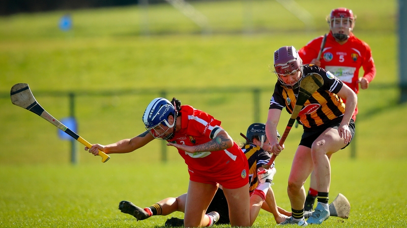 Kilkenny's Anne Dalton with Ashling Thompson of Cork