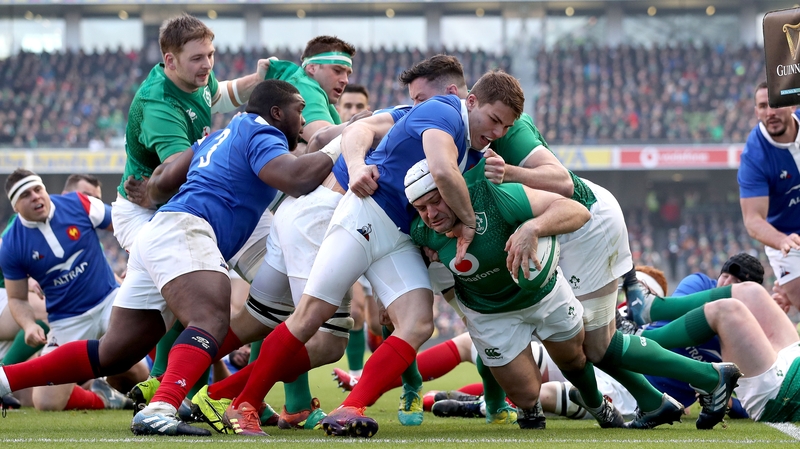 Rory Best scored Ireland's first try