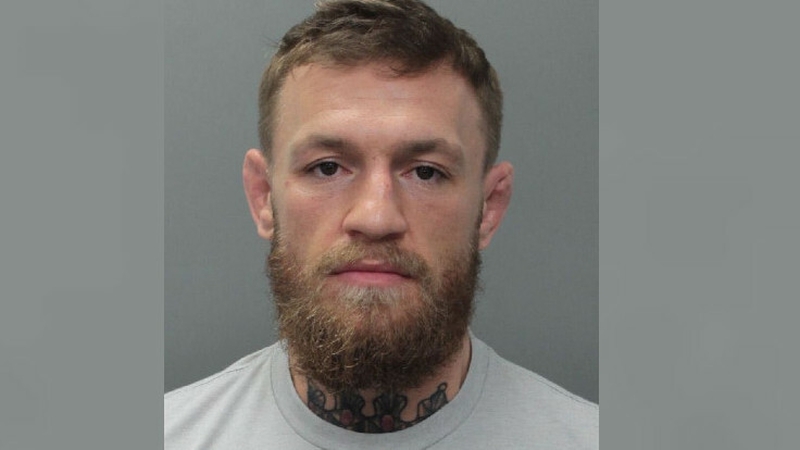 A picture of Conor McGregor released by Miami Beach Police