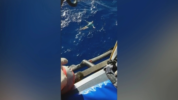 Arne Murke was in the water for three-and-a-half hours (Courtesy: Lowe Corporation Rescue Helicopter Service)