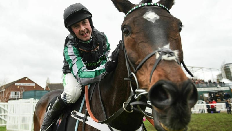 Nico de Boinville celebrates on Altior