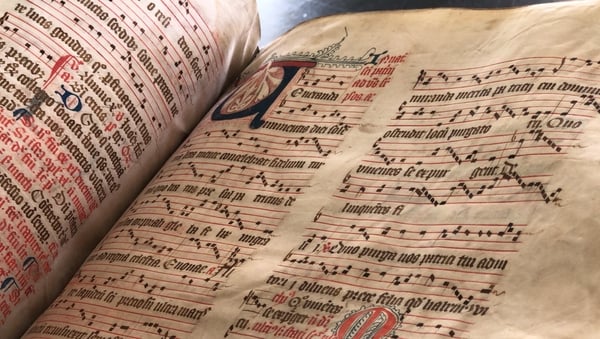 Library of Trinity College Dublin is home to a number of rare manuscripts containing musical notations