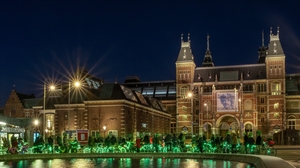 The St Patrick's Bike Parade at the Rijksmuseum in Amsterdam (Photo courtesy of Tourism Ireland)