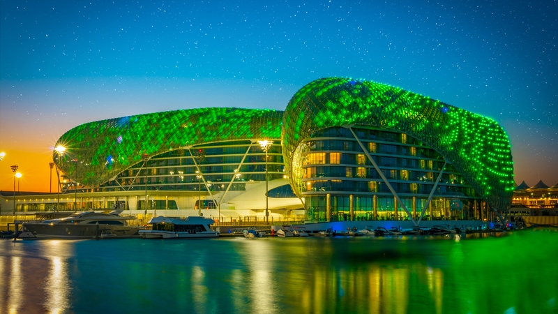 Yas Hotel, Abu Dhabi, UAE (Photo courtesy of Tourism Ireland)