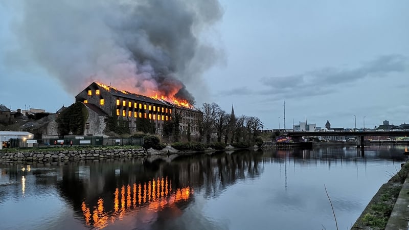 The fire broke out at around 6pm on Friday (Pic: Alan Monaghan)
