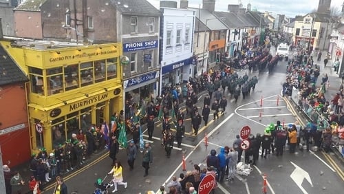 The St Patrick's Day parade in the town (Pic: Athlone Community Radio)