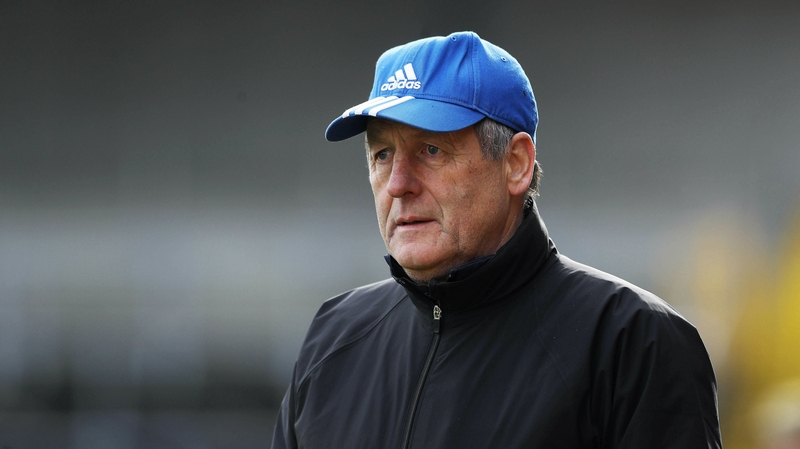 Cork manager John Meyler watching today's relegation playoff