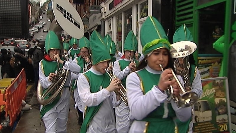 Over 158 men, women and children turned up and were all given a free St Patrick costume