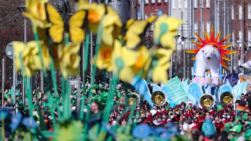The flagship St Patrick's Day parade in Dublin attracts thousands of visitors annually