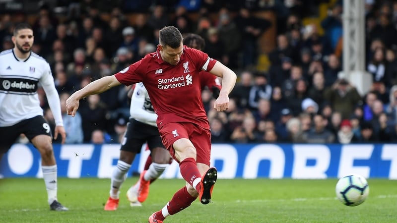 Milner scores the crucial late penalty