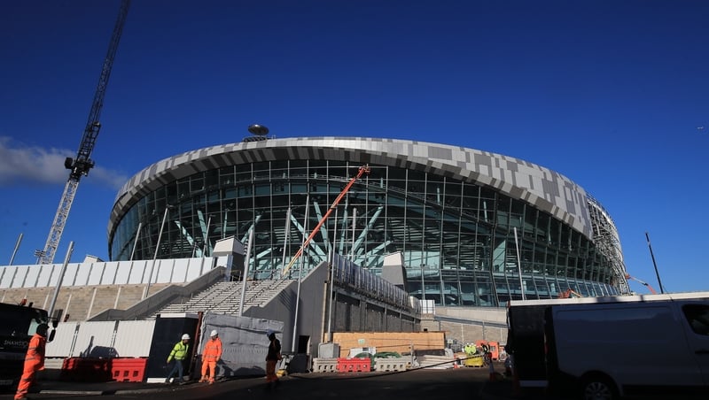 Tottenham will be playing in their new ground from next month