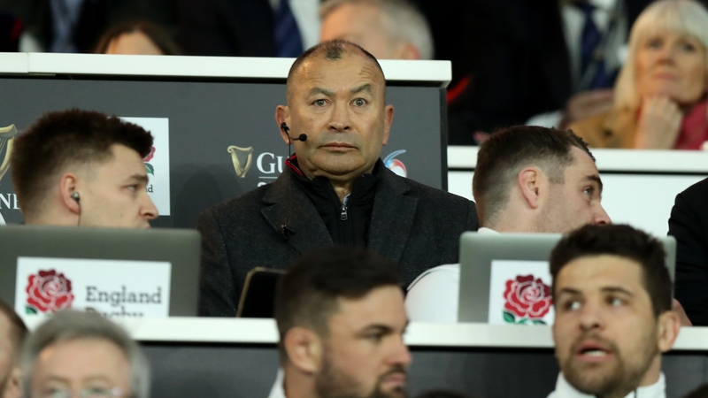 Eddie Jones watches on during yesterday's England-Scotland thriller in Twickenham
