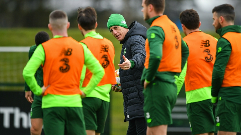 Mick finally got a chance to work with his players, some months after taking the Ireland jobs