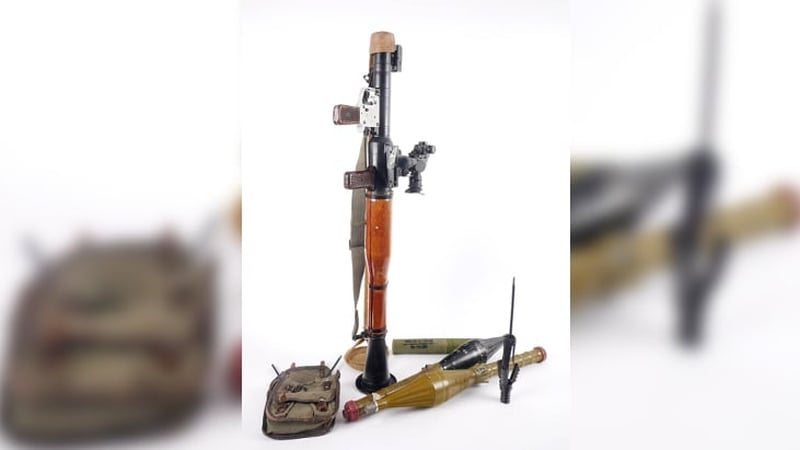 According to the Whyte's catalogue, the RPG-7 was "used by the Provisional IRA in Northern Ireland from 1969 to 1998" (Pic: Whyte's Auctioneer's)