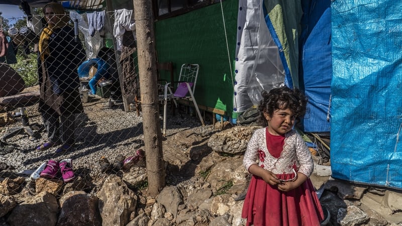This girl from Afghanistan arrived in Samos in early March. She is living in Vathy camp with her parents and three siblings