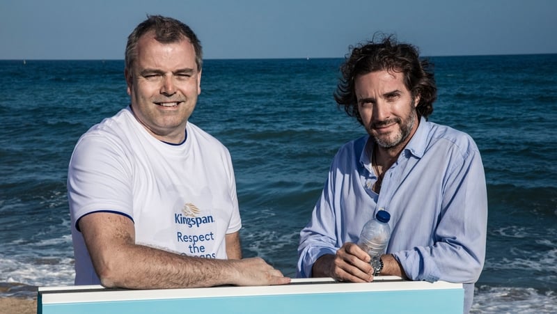 Mike Stenson, Head of Innovation at Kingspan and Javier Goyeneche, founder of the EcoAlf Foundation