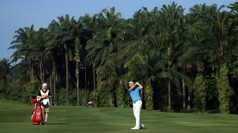 Padraig Harrington in action in Kuala Lumpur