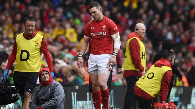 George North leaves the field of play against Ireland last weekend