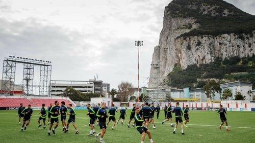 Gibraltar go into the clash against Ireland with ope