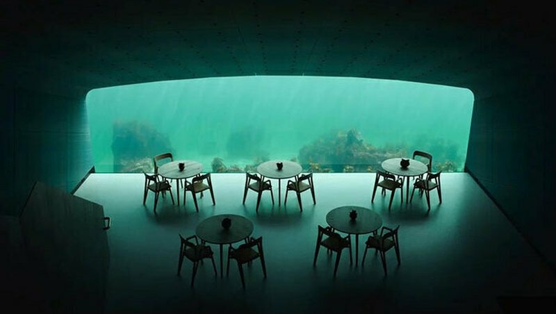 Under is Europe's first underwater restaurant. Photo: Ivar Kvaal