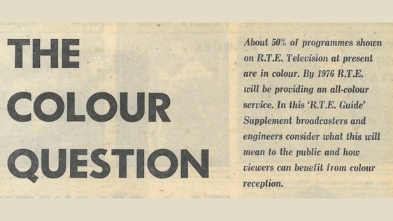 Colour TV Supplement in RTÉ Guide (1974)