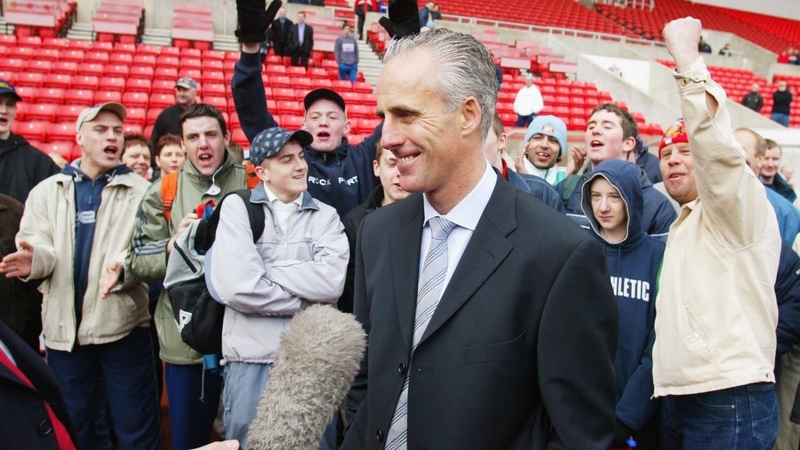 Mick McCarthy at his unveiling as Sunderland manager in 2003