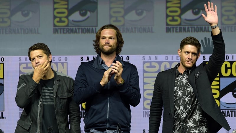 The end of an era for (L-R) - Misha Collins, Jared Padalecki and Jensen Ackles