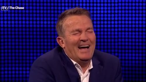 Bradley Walsh - "That is absolutely priceless!" Screengrab: The Chase/ITV