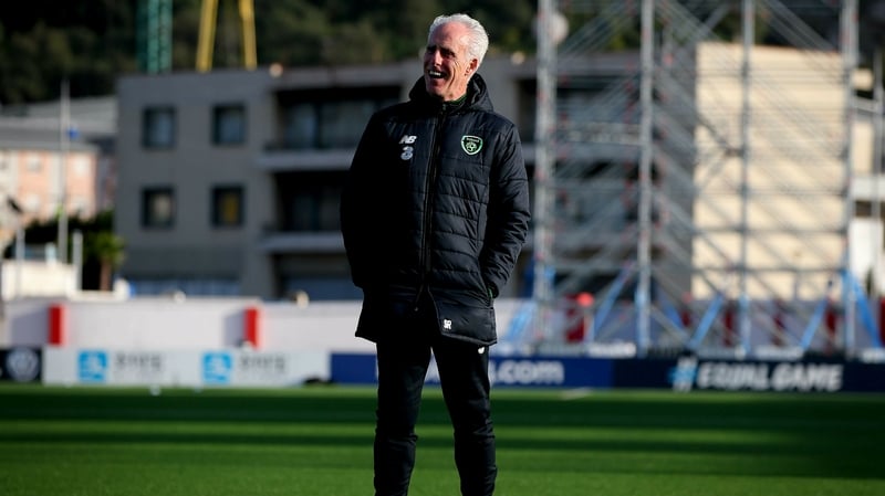 Manager McCarthy is good humour at training