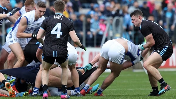 Tempers flared at one stage in Breffni Park