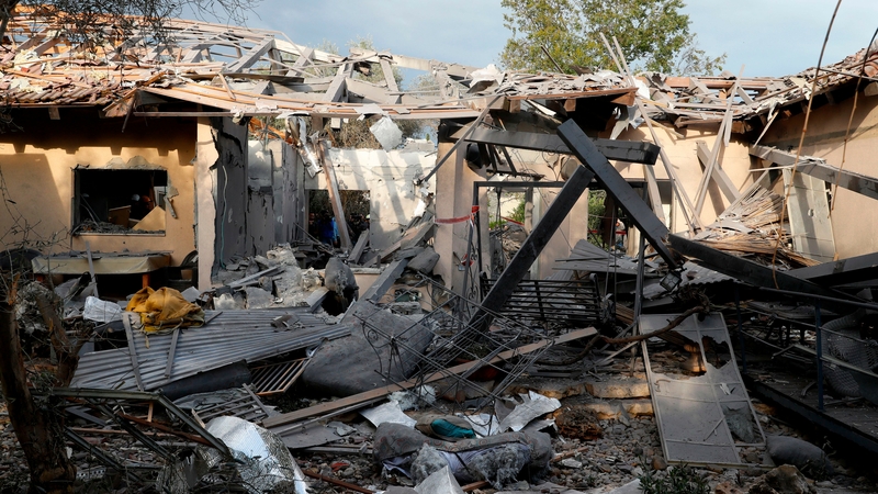 Five people were wounded when the house in Mishmeret was hit