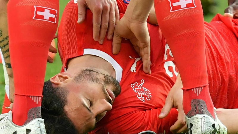 Fabian Schaer was unconscious on the field