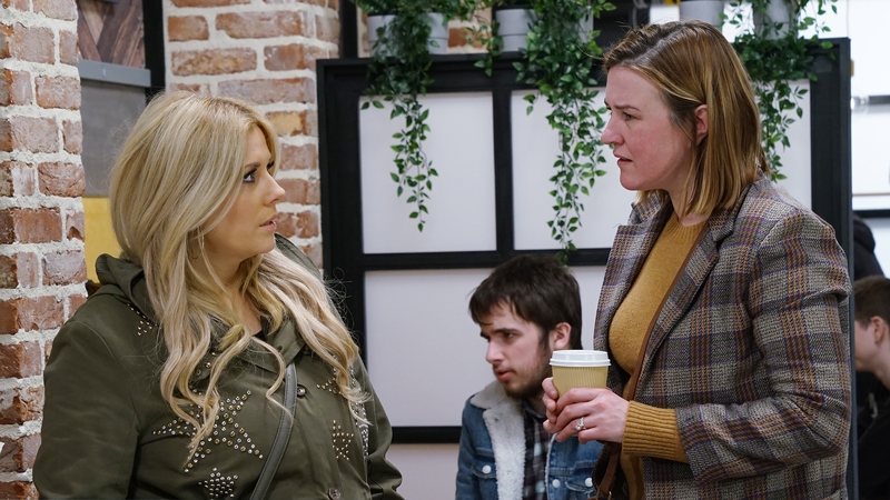 Orla tries to convince Sash to carry the surrogate baby on Fair City