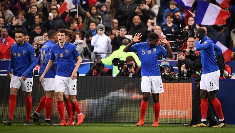The world champions hit four past Iceland in the Stade de France