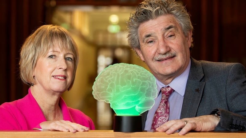 Knowledge Transfer Ireland's Dr Alison Campbell and Minister John Halligan at the launch of the new National Intellectual Property Protocol