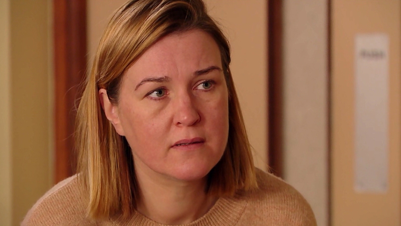 Orla and Wayne have a heart-to-heart as they wait for news on Junior