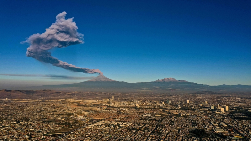 Popocatepetl has spewed smoke and ash over the past few years