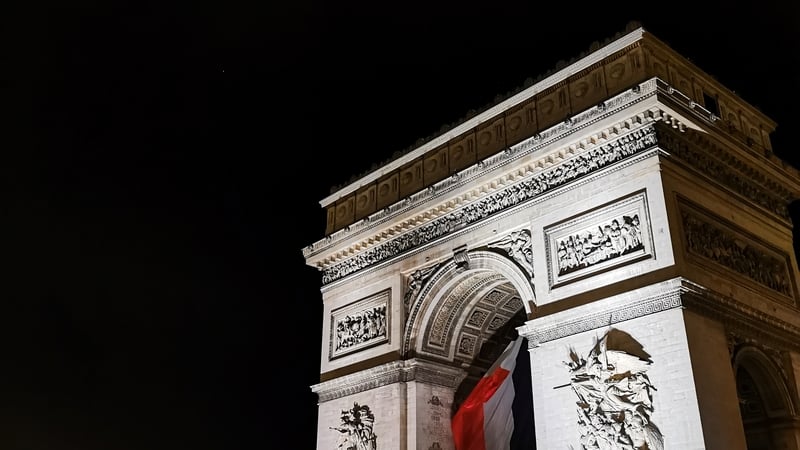 The Arc de Triomphe at night. Photo: Charlotte Ryan