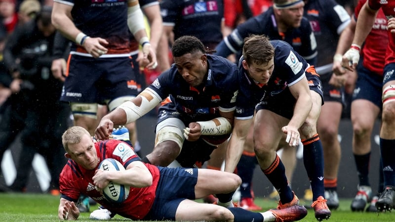 Keith Earls scored two tries in the quarter-final win over Edinburgh
