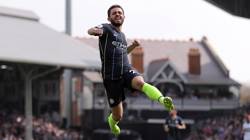Bernardo Silva celebrates scoring