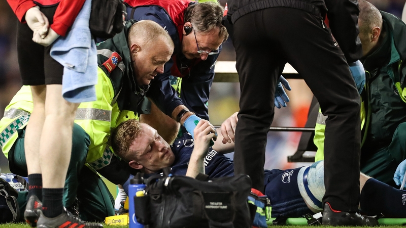 Dan Leavy was forced off just 11 minutes after his introduction