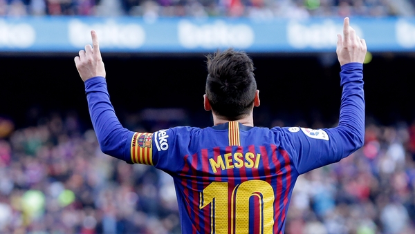 Lionel Messi took his tally to 36 goals
