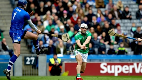 Aaron Gillane is foiled by Waterford goalkeeper Stephen O'Keeffe