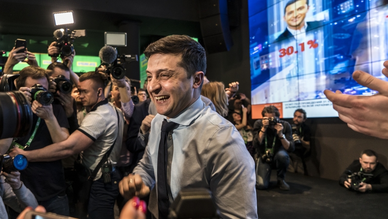 Volodymyr Zelenskiy has consistently led opinion polls
