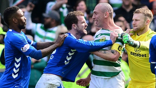 Scott Brown appeared to enjoy himself against Rangers