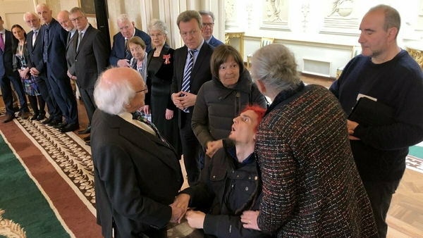 Guido Nasi and his family were guests at a special event at Áras an Uachtaráin
