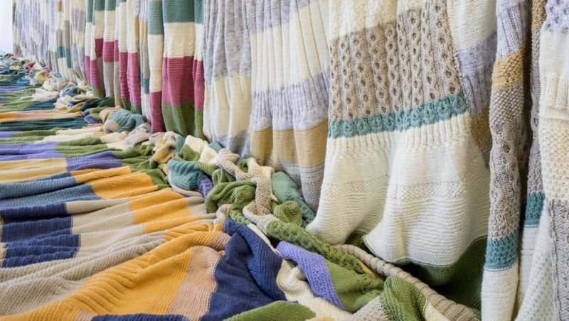 Part of The Knitting Map. Photo: Tomas Tyner/UCC