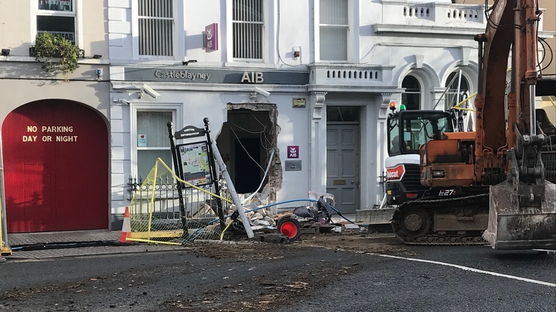 An ATM was taken from the AIB in Castleblayney, Co Monaghan